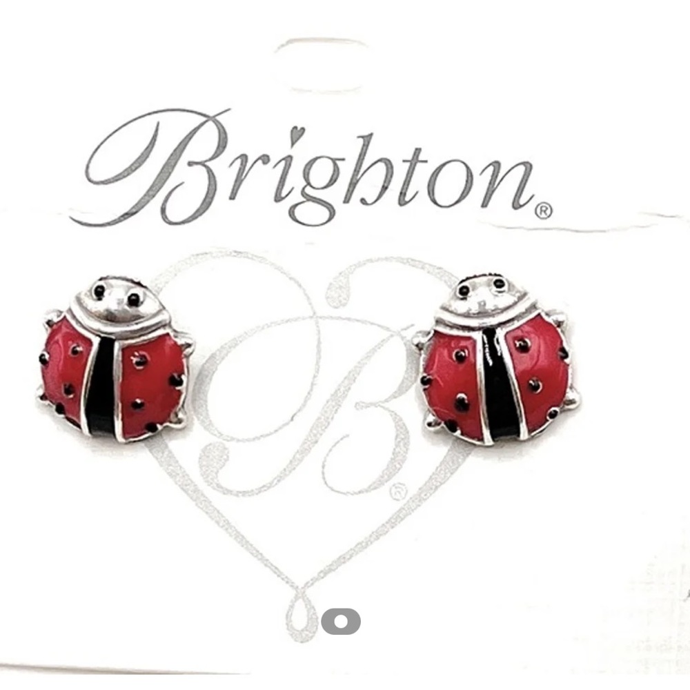 Brighton Lucky Ladybug Earrings NWT 2656